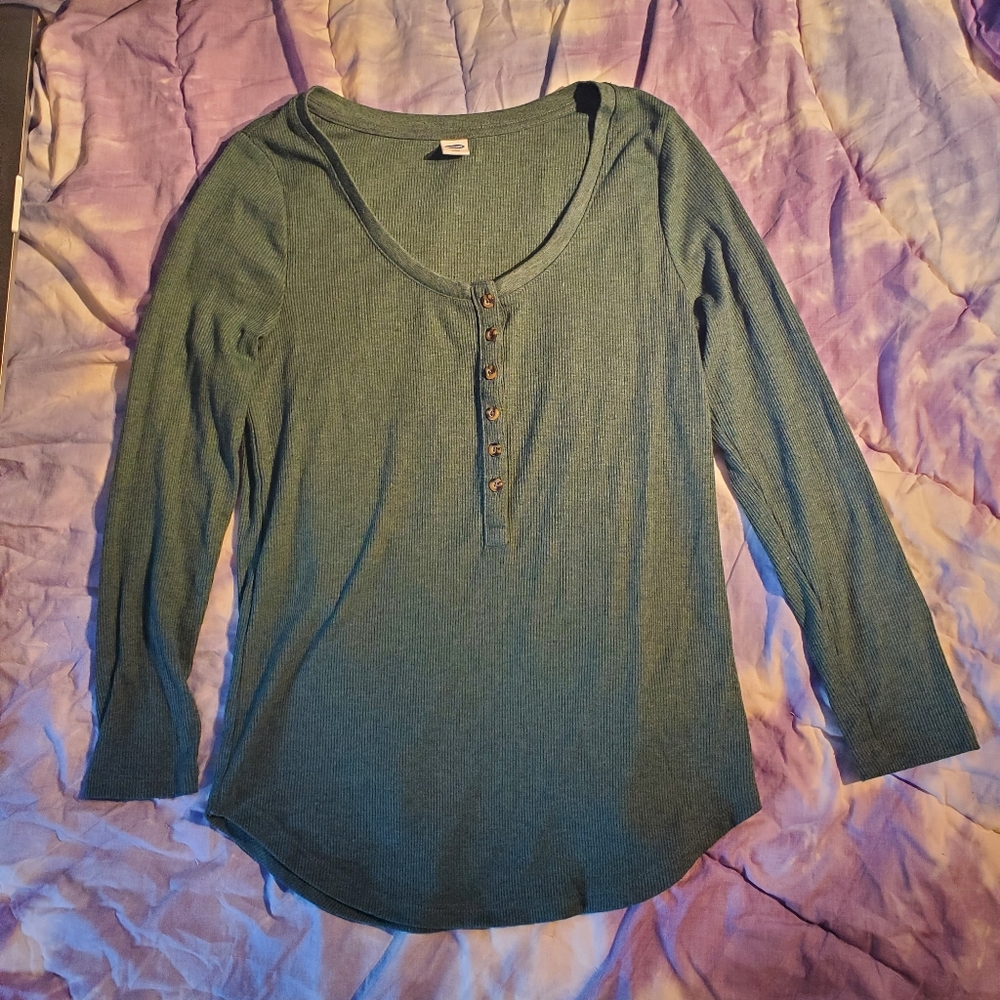 Comfy Ribbed Long Sleeve Shirt